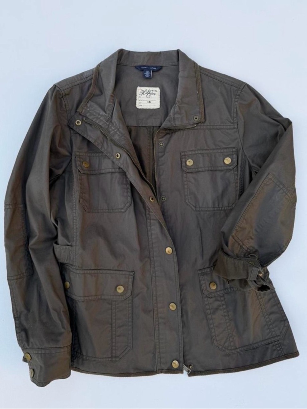 Tommy Hilfiger Utility Field Jacket - Olive Green Women’s Coat- Worn Once